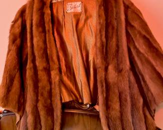 Furs by Hart Autumn Brown Mink Cropped Jacket