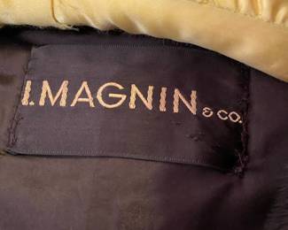 I.Magnin & Co. Full Length Dark Mink Fur Coat