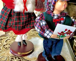 Two 1997 Mervyns Caroler Figurines - Mrs. Nottingham, Joseph Nottingham