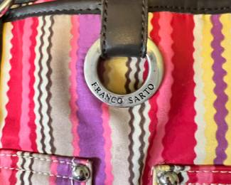 Frank Sarto Multicolored/Striped Purse