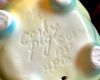 Hull Pottery Corky Pig Piggy Bank