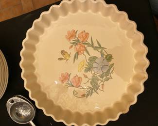 Treasure Craft Stoneware Pie Plate 