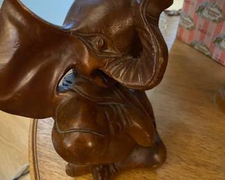 1950’s Hand Carved Wooden Dumbo Statue