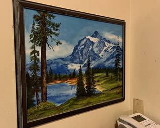 Mountain/Landscape Oil Painting by K. Russell