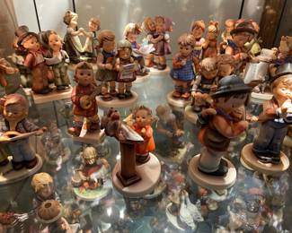 Hummel Goebel Figurines -  #169 Bird Duet, #4 Little Fiddler, #86 Happiness, #85 Serenade