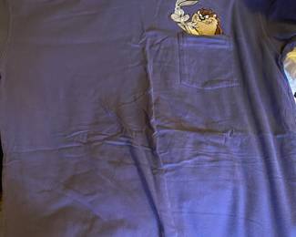 Acme Clothing - Embroidered Bugs Bunny and Tasmanian Devil T-Shirt