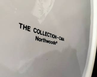 The Collection - CMA Black/White Heart DesignServing Tray/Platter