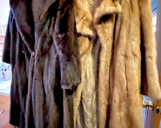 I.Magnin & Co. Full Length Dark Mink Fur Coat, Gordner and Pasikov Furs Full Length Honey Brown Mink Fur Coat