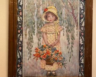 Jessie Wilcox Girl with Bonnet Needlepoint
