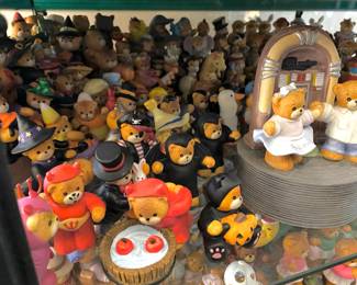 Assortment of Enesco Teddy Bear Figurines