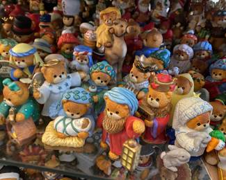 Assortment of Enesco Teddy Bear Figurines