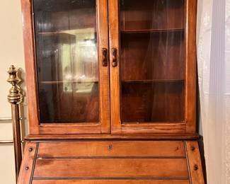 Chippendale Style Secretary Desk with Book Case