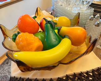 Decorative Glass Fruit