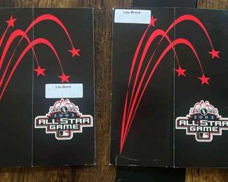 Lou Brocks AllStar Game 2003 Agenda Folders
