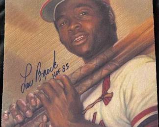 Luke Brock Signed With Hall Of Fame Inscription Mouse Pad