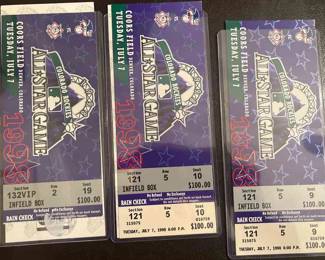 Three Tickets To The AllStar Game In 1998 And Three Allstar Workout Day Tickets