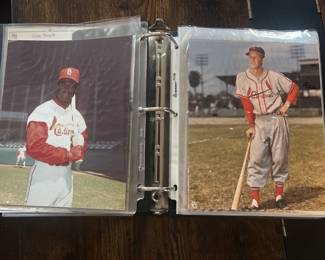 One of a KIND..Lou Brocks Personal Hall Of Fame Players Induction Day Photos Binder