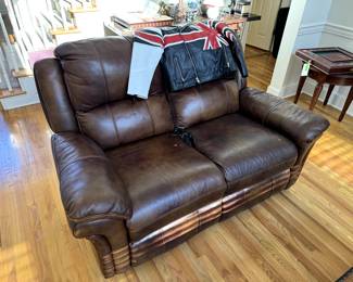 Brown 2 Person Electric Recliner