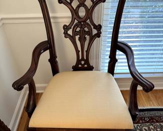 Maitland Smith Armed Cabriole Dining Room Side Chair