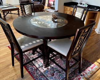 Beautiful Cindy Crawford Home Highland Park 5 Piece Counter Height Dining Room Set