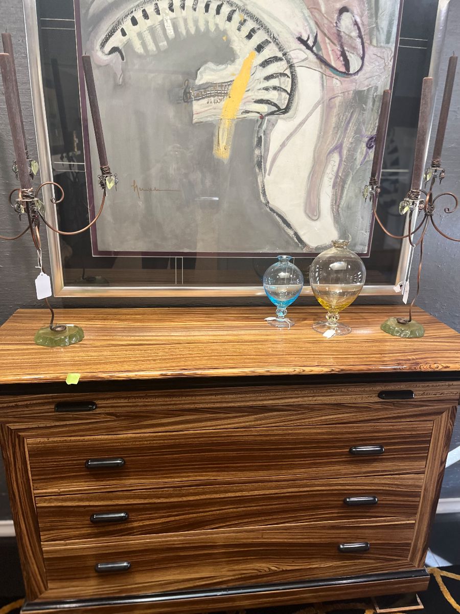 Zebra wood custom made chest