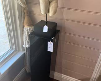 Sculpture and pedestal