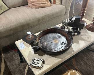 Stone top coffeee table