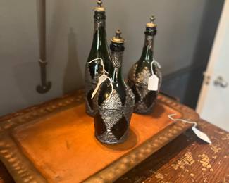 Decorative bottles and Barboglio tray