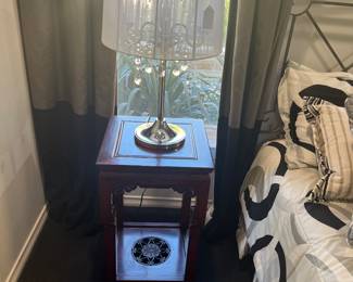 Chinese table and decorative lamp