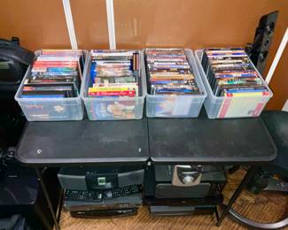 Lots of DVD’s and Video Games 