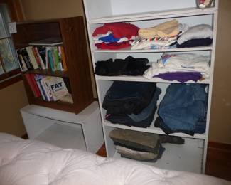 books everywhere / clothes 