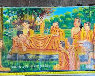 Cambodian Temple paintings 175.00 each