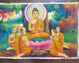 Cambodian Temple paintings 175.00 each
