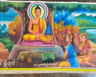 Cambodian Temple paintings 175.00 each