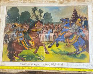 Cambodian Temple paintings 175.00 each
