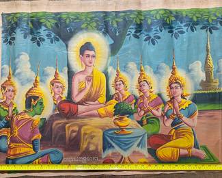 Cambodian Temple paintings 175.00 each
