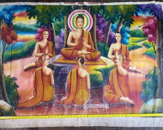 Cambodian Temple paintings 175.00 each