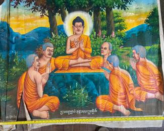Cambodian Temple paintings 175.00 each