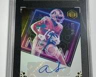 46/125 2022 panini elements sp amon ra st brown neon signs auto graded 9.5/10