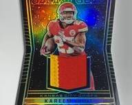 2/10 2018 panini obsidian galaxy kareem hunt patch
