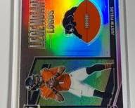 2021 PANINI DONRUSS OPTIC SP LL-2 JUSTIN FIELDS LEGENDARY LOGOS ROOKIE CARD