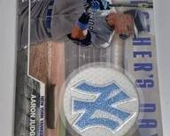 2023 TOPPS FATHERS DAY AARON JUDGE COMMEMORATIVE TEAM PATCH CARD SP