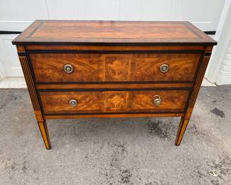  Lillian August inlaid chest                                                                         36"h x 45"w x 18"d 