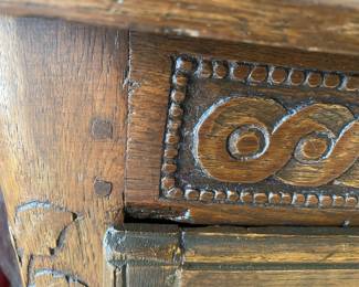 Now $600 - Was $1200 Antique carved French sideboard       38"h x 72" long x 18"d