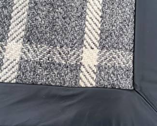   Custom Tattersall rug                                                                     hand loomed New Zealand wool 14'4" x 14' 4" 