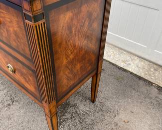 Lillian August inlaid chest                                                                         36"h x 45"w x 18"d 