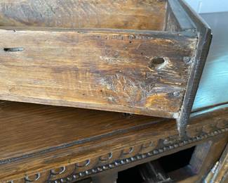 Now $600 - Was $1200 Antique carved French sideboard       38"h x 72" long x 18"d