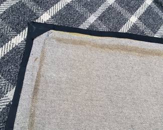  Custom Tattersall rug                                                                     hand loomed New Zealand wool 14'4" x 14' 4" 