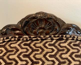 Now $500 - Was $1,000 Pair carved French bergeres                                        47"h x 31"w x 37"d