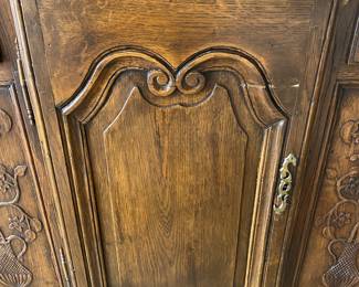 Now $600 - Was $1200 Antique carved French sideboard       38"h x 72" long x 18"d